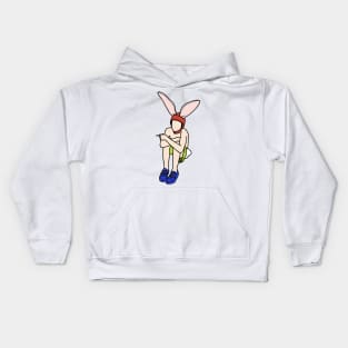 bunny smoke Kids Hoodie